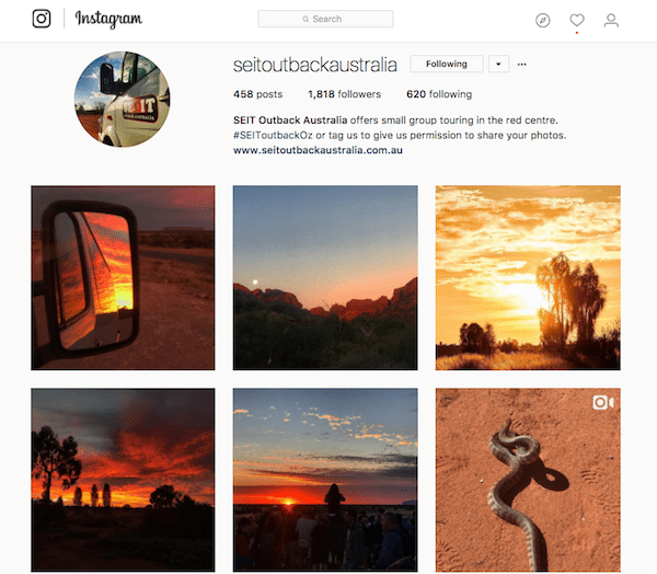 SEIT Outback Australia on Instagram