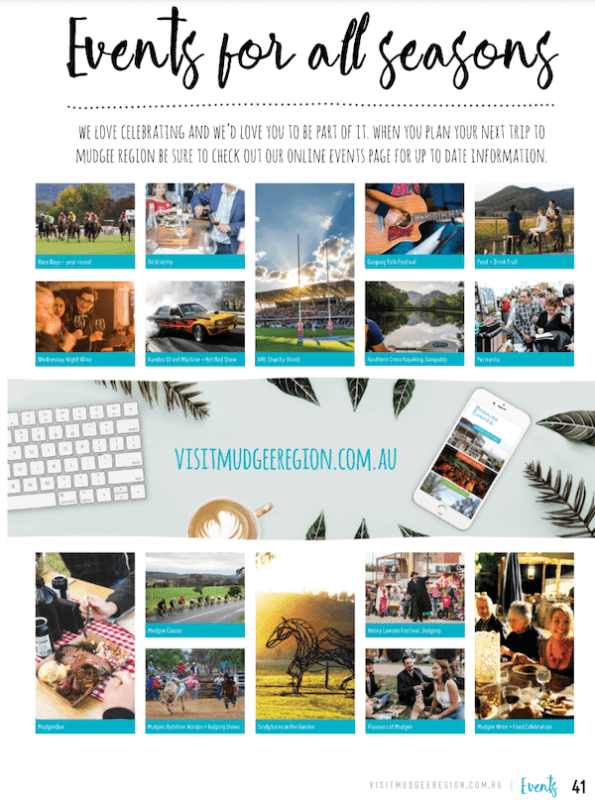 Mudgee Region Events Visitor Guide